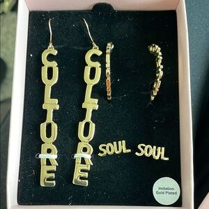 Gold Statement Earrings Izzy & Liv